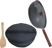 Mipcase 1 Set Portable Outdoor Camping Frying Pan Detachable Nonstick Skillet for Cooking Eggs Steaks More Versatile Aluminum Alloy Outdoor Kitchen Gear for Picnics Campfires