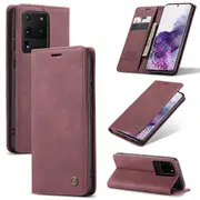 CaseMe Samsung Galaxy S20 Ultra Classic Folio Case Cover G988 Skin [Wine]