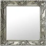 Vintage Style Mirror 50x60cm Rustic Frame Bohemian Style HD Frame Makeup Mirror Bathroom Living Room Gold