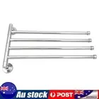 Stainless Steel Towel Bar Rotating Towel Rack Bathroom Accessory (Four Bar)
