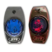Peterbilt 579 Dome Light Plate Frame Style Blue Led Lights Color