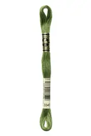 6-Strand Embroidery Cotton 8.7yd-Medium Yellow Green