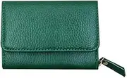 [Generic] Small Ladies Purse, Leather RFID Protected Purses for Women, Card Wallet for Women with Coin Pocket and ID Window (Microwave Green, One Size)