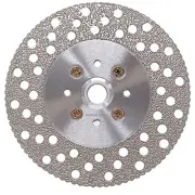 5 Inch Holey Brazed Face Grind Disc With Flange
