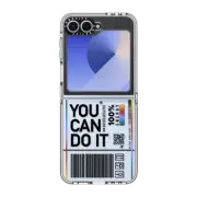 Galaxy Z Flip6 Clear Case You Can Do It
