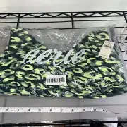 NWT OFFLINE By Aerie Goals Plunge Sports Bra Green/yellow Size Medium