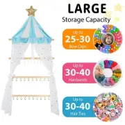 Baby Girls Headband Holder Hair Bows Storage Organizer Room Wall Hanging Decor