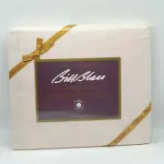 Bill Blass Double Fitted Sheet Springmaid Full Size Solid Pale Peach Vintage NIP