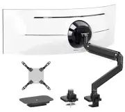 PUTORSEN 17-57 Inch Ultrawide Monitor Arm and TV Desk Mount,Up to 59.4 Lbs, Prem