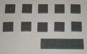 LEGO NEW 2x2 Dark Stone Grey Plate 1 Stud (10x) 6126083 Brick 23893