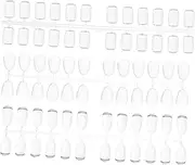 DRESSOOS Lightweight Nail Display Boards 3 Sets Nail Polish Cards for Nail Art Practice