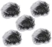 Abaodam 5Pcs Plush Microphone Cover Splash Noise Reduction Mic Sleeves for Recording Stage Office Use Durable Practical Microphone Accessory