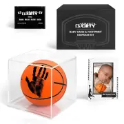 Baby Basketball Handprint Kit Shower Gifts for Boys Newborn Keepsake Hand And
