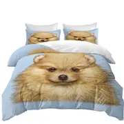 Cute Animal Art Pomeranian Puppy Dog Quilt Cover