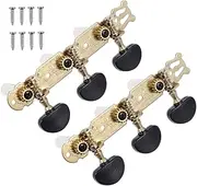 TOGEVAL 1set Black Guitar Tuning Pegs Guitar Tuning Pegs Set Accessories Tuner
