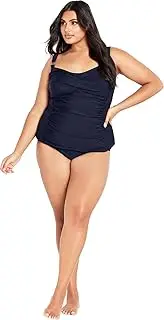 [AVENUE] Women's Plus Size Tankini Twist