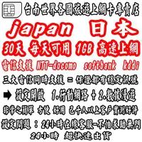 在飛比找Yahoo!奇摩拍賣優惠-台南帆少爺上網卡日本LTE-NTT-DOCOMO電信30天每