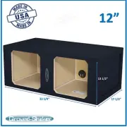 12" Dual Sealed Large Solo-Baric Sub Box Speaker Box Ground Shaker Enclosure