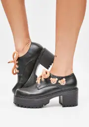 [Koi Footwear] Fuzzums Platform Oxfords