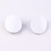 Pair Front Bumper Tow Hook Eye Cover Cap Silver/White for Toyota Corolla 2007 2008 2009 (White)