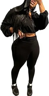 [ksotutm] Two Piece Outfits For Women Drawstring Dew Navel Tops Slim Fit Pants Sets Casual Tracksuits