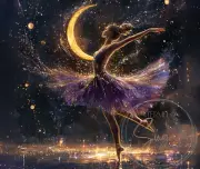 Ballerina Mouse Pad Gift Art Computer Fun Purple