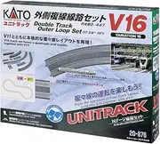 [Kato] N Scale Double Track Outer Loop Set, V16 UNITRACK, Japanese Packaging Version, 9mm Rail Gauge, Model Train Track