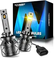 NOVSIGHT 881 LED Fog Light Bulbs - 3000K Yellow/Amber, 60W 13000LM Bright 889 898 886 896 894 Fog Lights, Plug and Play Fast Cooling Replacement, IP68 Waterproof, Pack of 2