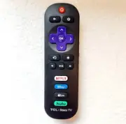 TCL ROKU Remote Control with Netflix/Disney+/AppleTV/Hulu shortcut buttons