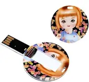 Custom Card USB Flash Drive, Bulk Personalized Round Card USB 2.0 Flash Drives with Your Logo or Text, Ideal for Corporate Gifts, Promotional Giveaways, Photography & Music Studios (32 GB,50PCS)