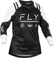 Fly Racing F-16, jersey women , color: Black/White , size: XL