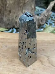 Pyrite Wand Point Tower AAA+ Abundance / Manifestating / Luck 209g 7