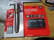 Energizer 1500 Lumen Flashlight & Craftsman Rechargeable Radio (lot#18293)