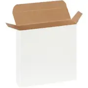 6 x 1 1/2 x 6" White Reverse Tuck Folding Cartons 250/Case