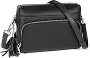 [befen] Genuine Leather Crossbody Purses for Women Lightweight Small Crossbody Bags Purse with Built in RFID Blocking Wallet