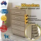 Office Drawer Unit Storage Cabinet Table Bedside Drawers Nightstand Side Stand