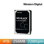 【WD 威騰】黑標 4TB 3.5吋 7200轉 256MB 電競型內接硬碟(WD4005FZBX)