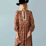 Alix of Bohemia Winifred Pasha Paisley Maxi Dress