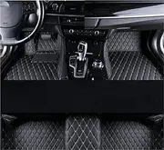 Car Front Floor Mats Car Floor Mats Custom Auto Foot Pads Automobile Carpet Cover Interior Accessories for VW for Tiguan 5N 2017-2019(3PS Black BEIGE13,Right Hand Drive)