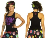 Zumba Game On Racerback Tank Top - Bold Black XS, Small, Medium