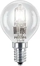 5 x Philips Eco Halogen 28W = 35 Watt SES E14 Small Screw Cap Halogen Golf Ball Mini Globe Round Lamps Light Bulbs Dimmable