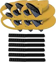 Mouse/Rat Trap | Up to 6 Pack - Flip N Slide Bucket Lid, Multi-Catch, Reusable, and Humane Solution for 5 Gallon Buckets, No See Kill, Auto-Reset, Trap Door Style with Ladder Access (6X_Yellow)