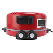 Crispy Crust Pizza Oven 1800W Non Stick Coating Visible Window Versatile US HG
