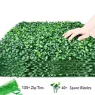 HWT Artificial Hedges 20" Boxwood Plastic Wall Panels Indoor/Outdoor Decor Green