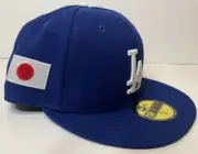 New Era Los Angeles Dodgers Game 2024 Japan Flag Men's Blue 59FIFTY Fitted Hat