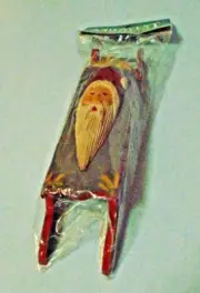 Midwest of Cannon Falls Carved Wooden Sled Santa Holiday Christmas Tree Ornament