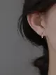 925純銀水滴耳環女2023歐美小眾設計感耳針高級感養耳洞耳飾