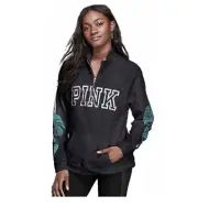Victorias Secret Pink Bling Sequins Sweatshirt Pullover 1/4 Zip. Size XS. NWT