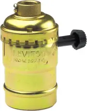 7070-PG Electrolier 2-Circuit Lamp Holder, 250 W, Incandescent, Medium, Brass