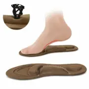 Suede Memory Foam Insoles Flat Foot Feet Care Sole Shoe Orthopedic Pads Support